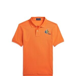 Boys Ralph Lauren orange polo shirt
